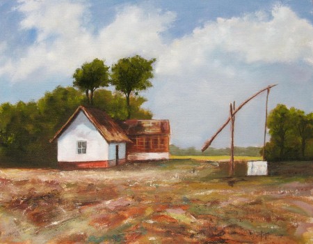Farm - Oil Painting on Canvas by artist Darko Topalski