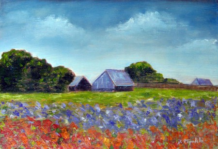 Farm House - Oil Painting on HDF by artist Darko Topalski