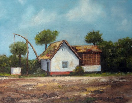 Farm House - Oil Painting on Canvas by artist Darko Topalski