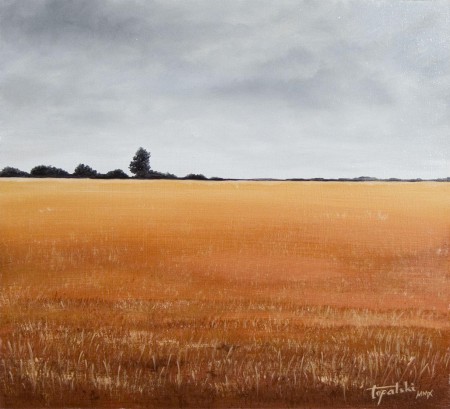 Fields - Oil Painting on HDF by artist Darko Topalski