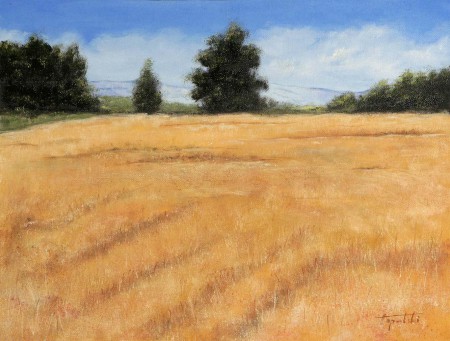 In the Fields - Oil Painting on Canvas by artist Darko Topalski