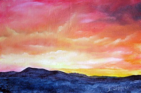Landscape - Oil Painting on HDF by artist Darko Topalski Landscape - Oil Painting on HDF by artist Darko Topalski