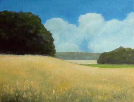 Meadow - Oil Painting on Canvas by artist Darko Topalski