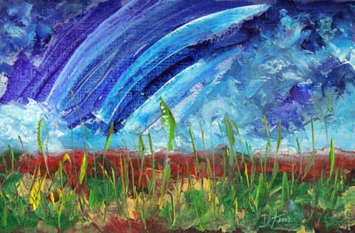 Sky-o-Rama - Oil Painting on HDF by artist Darko Topalski