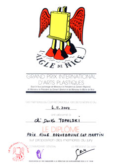 Prize of Roquebrune Cap Martin for Topalski