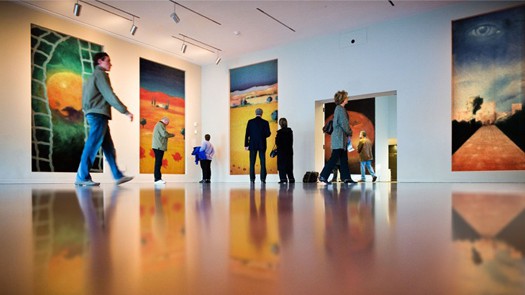 în galerie in the fine art gallery