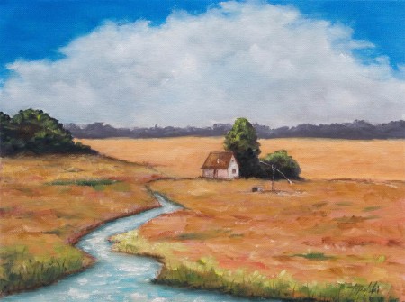 Meadows and Brooks - Oil Painting on Canvas by artist Darko Topalski