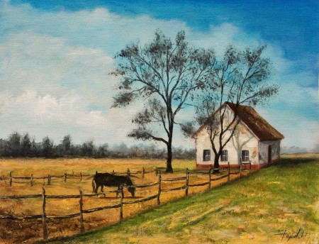 The Country - Oil Painting on Canvas by artist Darko Topalski