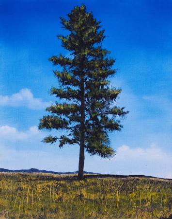 Happy Tree - Oil Painting on Canvas by artist Darko Topalski