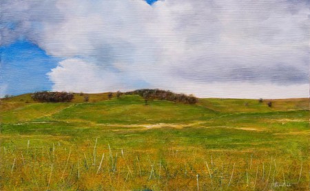 Landscape - Oil Painting on HDF by artist Darko Topalski