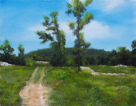 A Path... - Oil Painting on Canvas by artist Darko Topalski