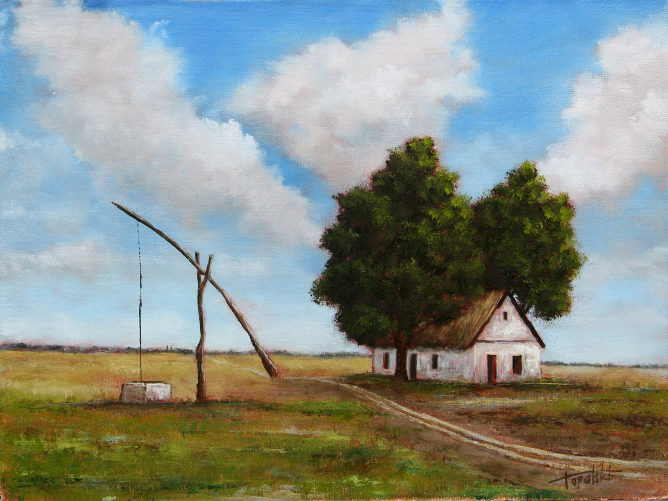 Old Farm House – Oil Painting