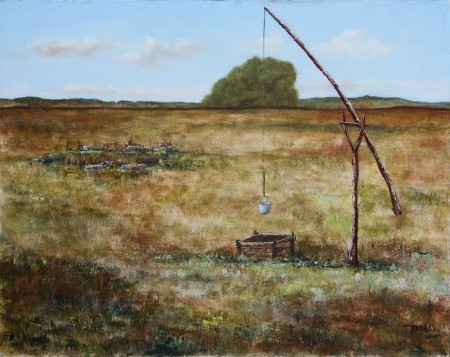 Abandoned Farm - Oil Painting on Canvas by artist Darko Topalski
