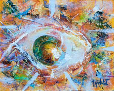 Eye of The Fish - Oil Painting on HDF by artist Darko Topalski
