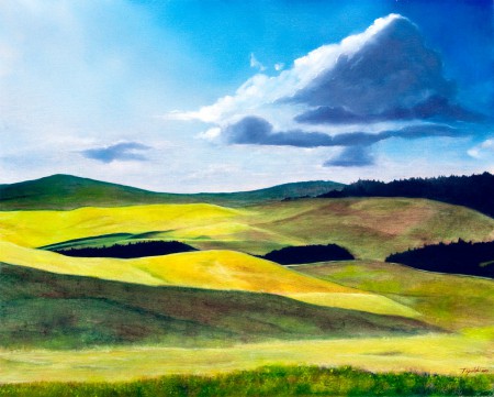 Zlatibor 2 - Oil Painting on HDF by artist Darko Topalski