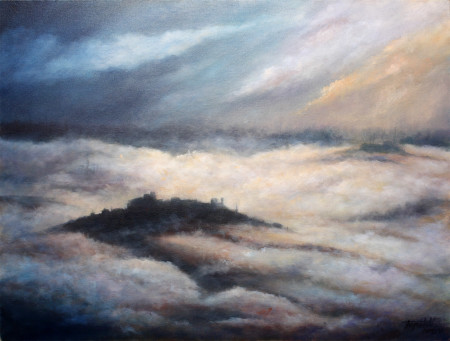 Fine Art - Misty Mountains - Original Oil Painting on Canvas by artist Darko Topalski