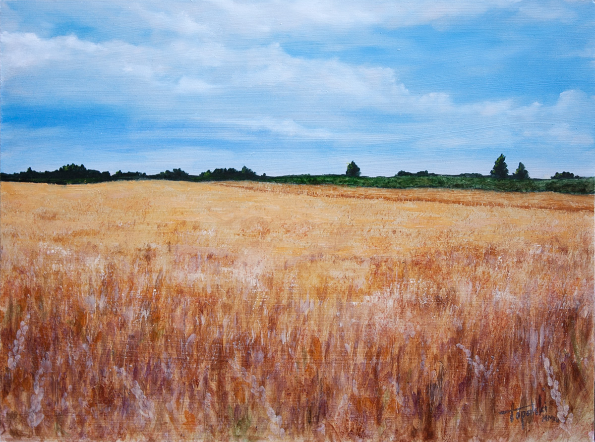 Wheat Fields – Oil Painting