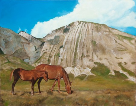 Fine Art - Wild-Horses - Original Oil Painting on Canvas by artist Darko Topalski
