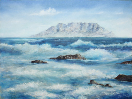 Fine Art - Sea and Waves - Original Oil Painting on Canvas by artist Darko Topalski