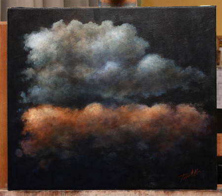 Clouds - Original Oil Painting on Canvas by artist Darko Topalski