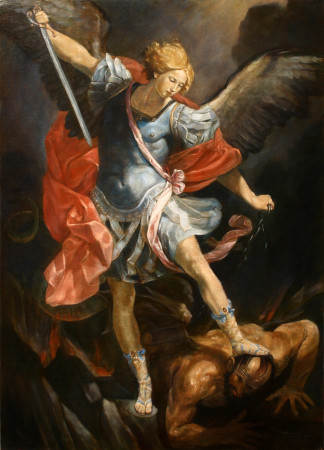 Fine Art - Archangel Michael - Original Oil Painting on Canvas by artist Darko Topalski