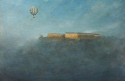 Misty Fortress – Oil Painting
