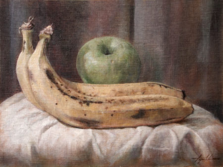 Fine Art - Bananas - Original Oil Painting on Canvas by artist Darko Topalski