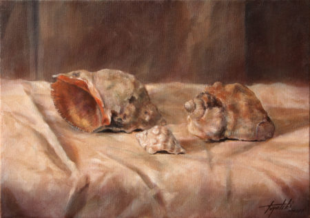 Fine Art - Sea Snails - Original Oil Painting on Canvas by artist Darko Topalski
