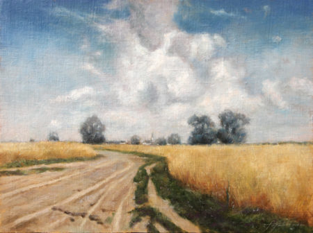 Fine Art - In the Country - Original Oil Painting on Canvas by artist Darko Topalski