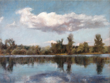 Fine Art - The River - Original Oil Painting on Canvas by artist Darko Topalski