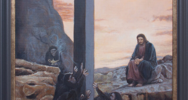 Black Rock – Symbolic Fantastic Surreal Oil Painting