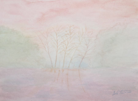 What a Vision - original watercolor painting on paper by artist Darko Topalski