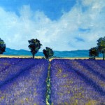 Lavender Field – Oil Painting