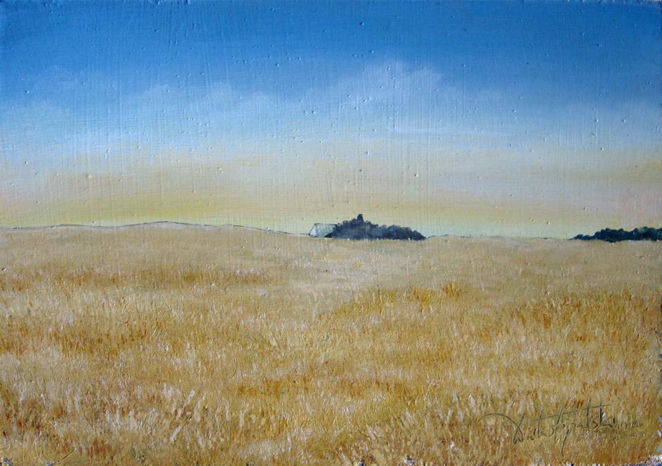 Distant farm House – Oil Painting