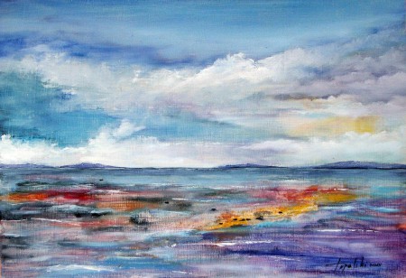 Distant Horizont - Oil Painting on HDF by artist Darko Topalski