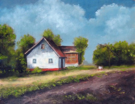 Farm House - Oil Painting on Canvas by artist Darko Topalski