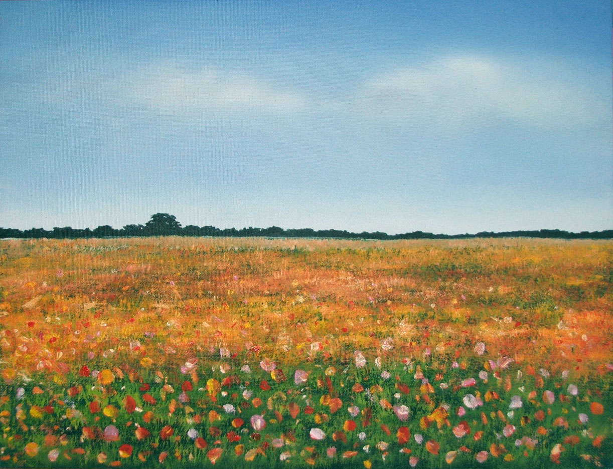 Flower Field – Oil Painting