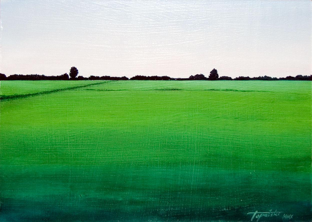 Green Landscape – Oil Painting