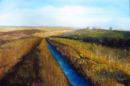 In the Plain - Oil Painting on HDF by artist Darko Topalski