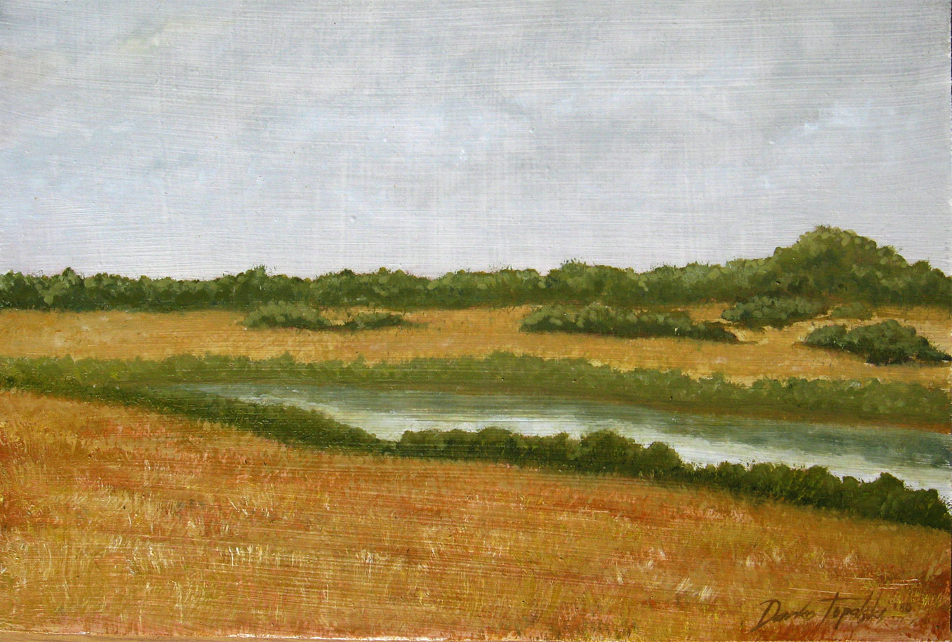 Old River – Oil Painting