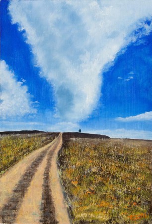 Road To... - Oil Painting on HDF by artist Darko Topalski