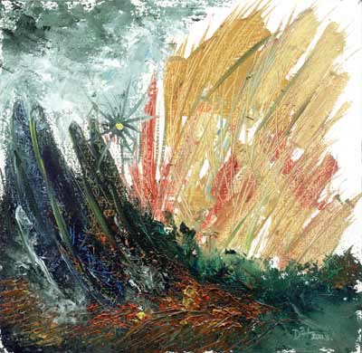 Falling Star - Oil Painting on HDF by artist Darko Topalski