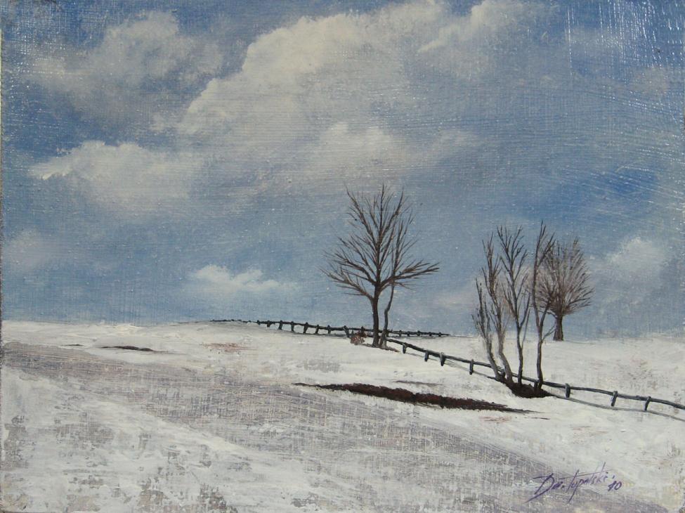 Plain Winter – Oil Painting