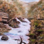 Water Mill - Oil Painting on Canvas by artist Darko Topalski