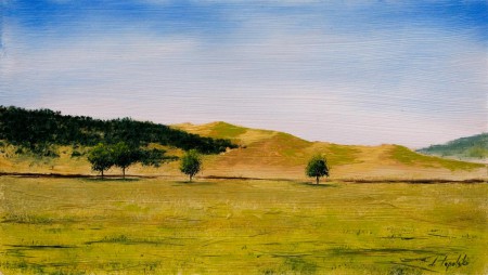 Zlatibor - Oil Painting on HDF by artist Darko Topalski