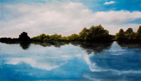 River of Dreams - Original Oil Painting on Canvas by artist Darko Topalski