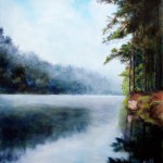 Misty River – Oil Painting on Canvas