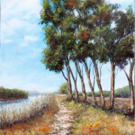 By the River – Oil painting
