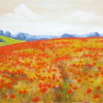 Red Poppy Field – Oil Painting