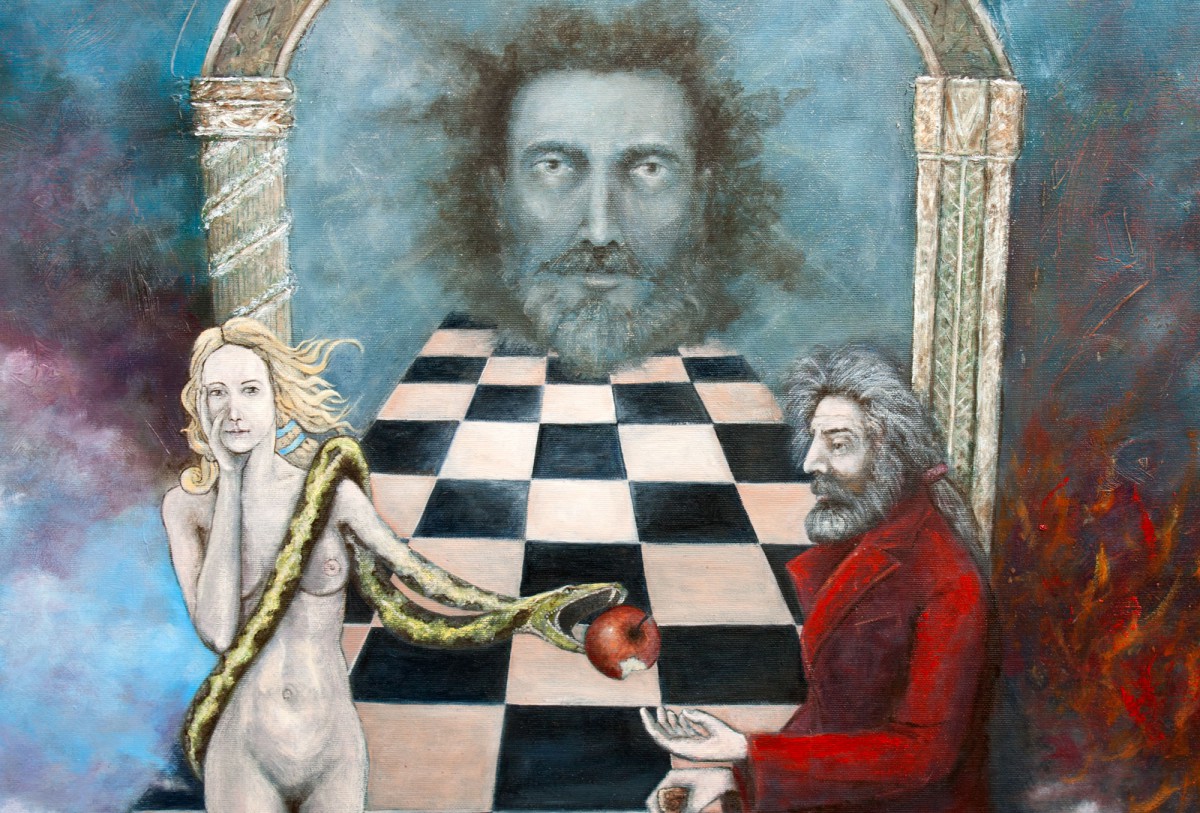 Revisited – Oil painting – detail Adam and Eve | Fine Arts Gallery